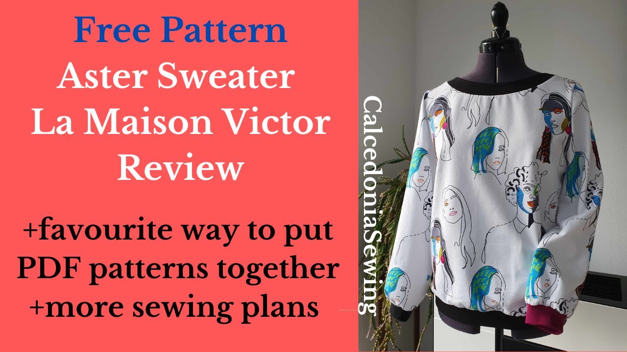 Latest project! #AsterSweater from La Maison Victor magazine review! Free pattern alert!