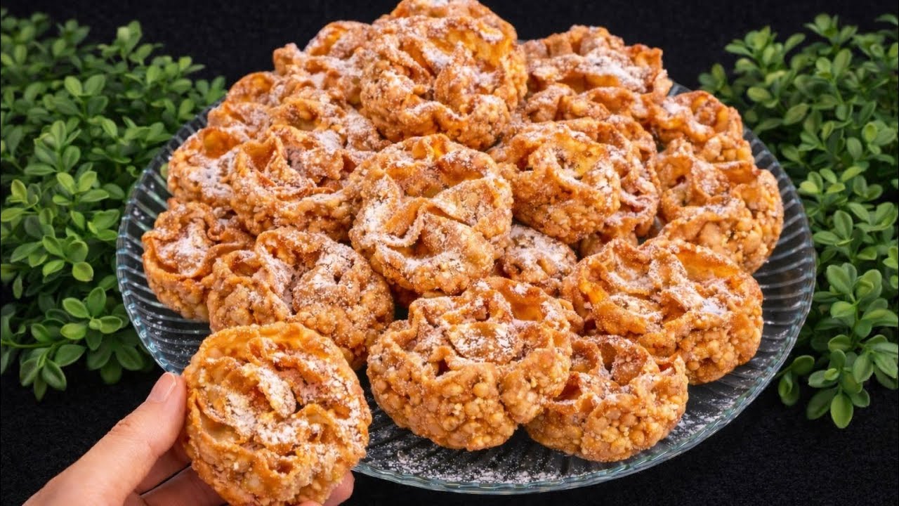 سر نجاح حلوة الغراف بطريقة زمان 😍 مقرمشة  بمكونات بسيطة والنتيجة روعة ومضمونة.