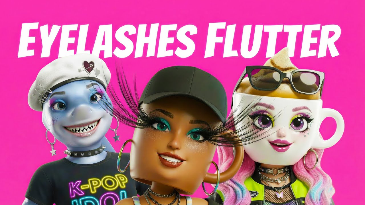 Brainrot Girls - Eyelashes Flutter | K-pop