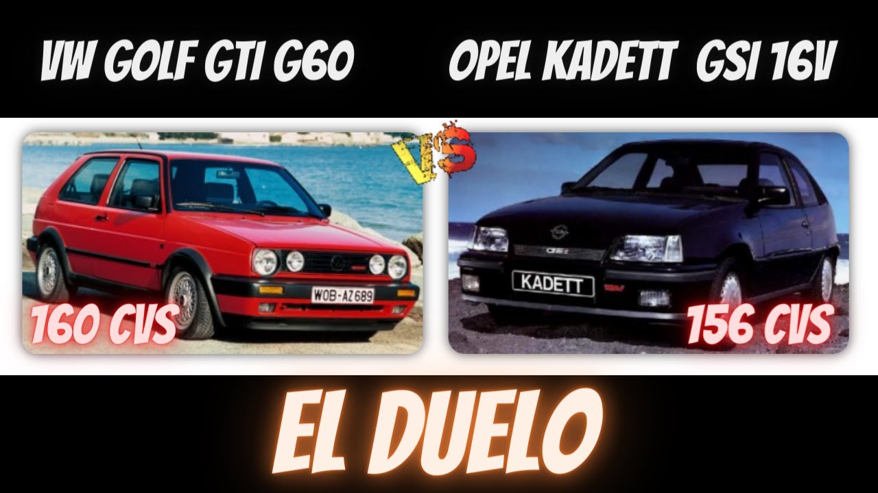 Golf G60 vs Opel Kadett GSI 16V, podrá el Golf sobrealimentado con compresor con el Kadett