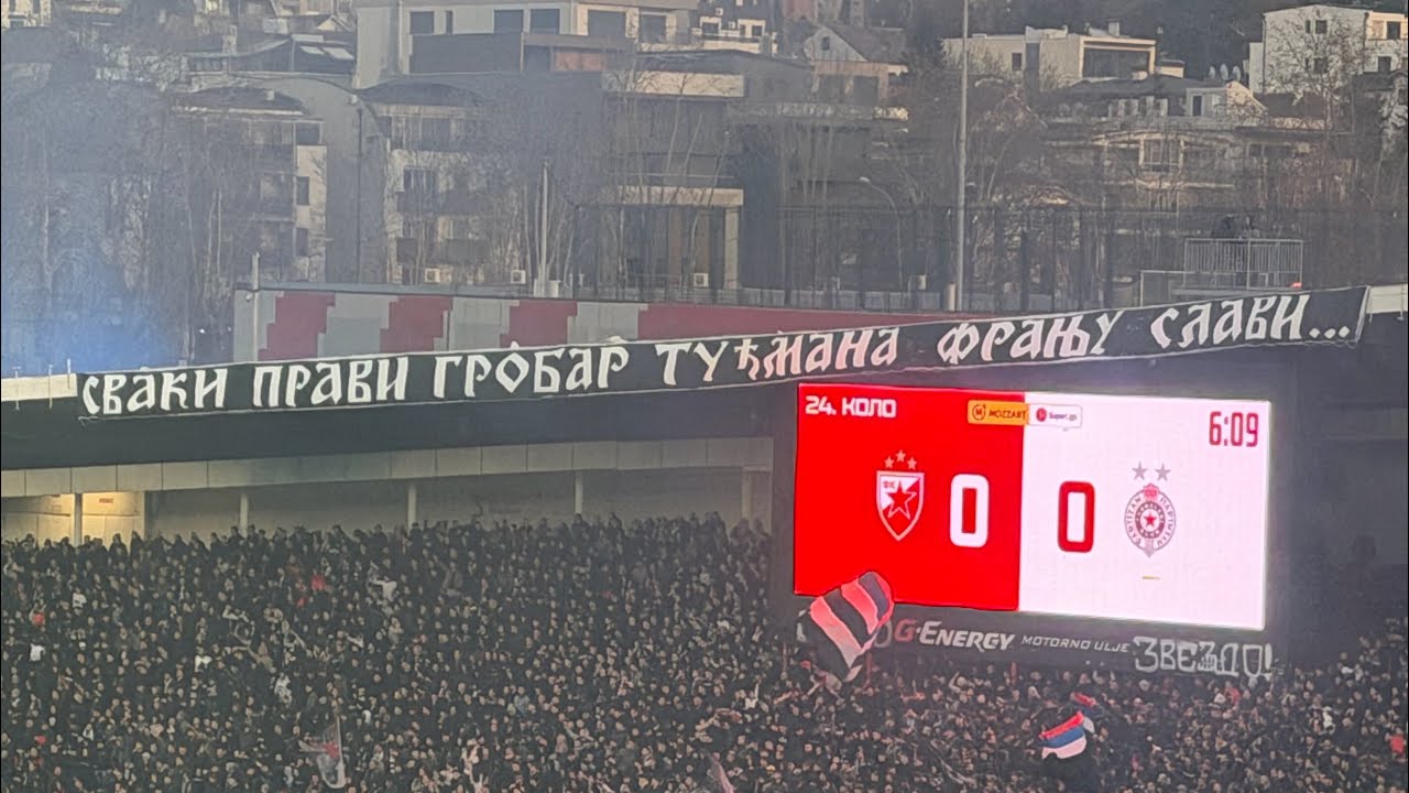 Provokativna parola Delija iznad juga, Grobari je zapalili, ubacivali stolice i gađali igrače Zvezde