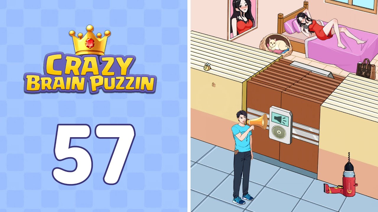 Crazy Brain Puzzle Level 57 Unlock All | Complete Walkthrough & Solutions! 🎯