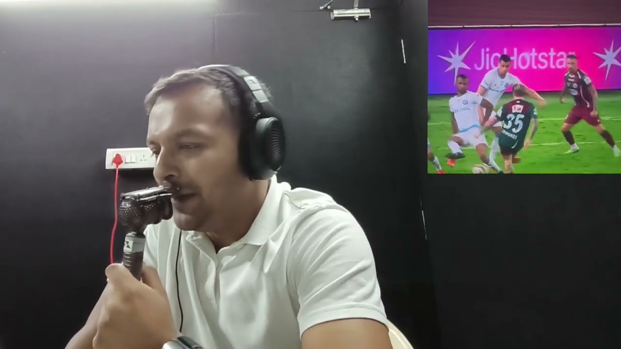 Commentary box view of the semi-final #MohunBagan vs #JamshedpurFC ! #ISL #BengaliCommentary #RV10