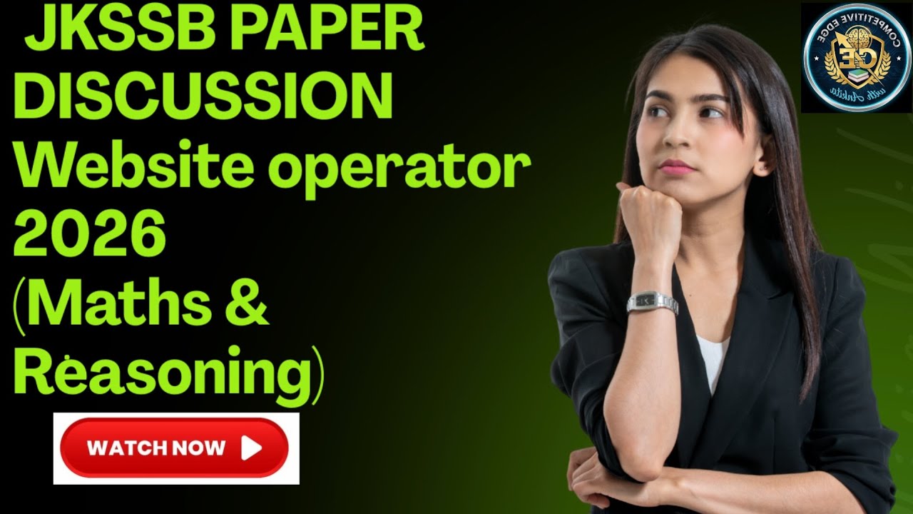 JKSSB WEBSITE OPERATOR 2026 Paper Discussion (Part-4)