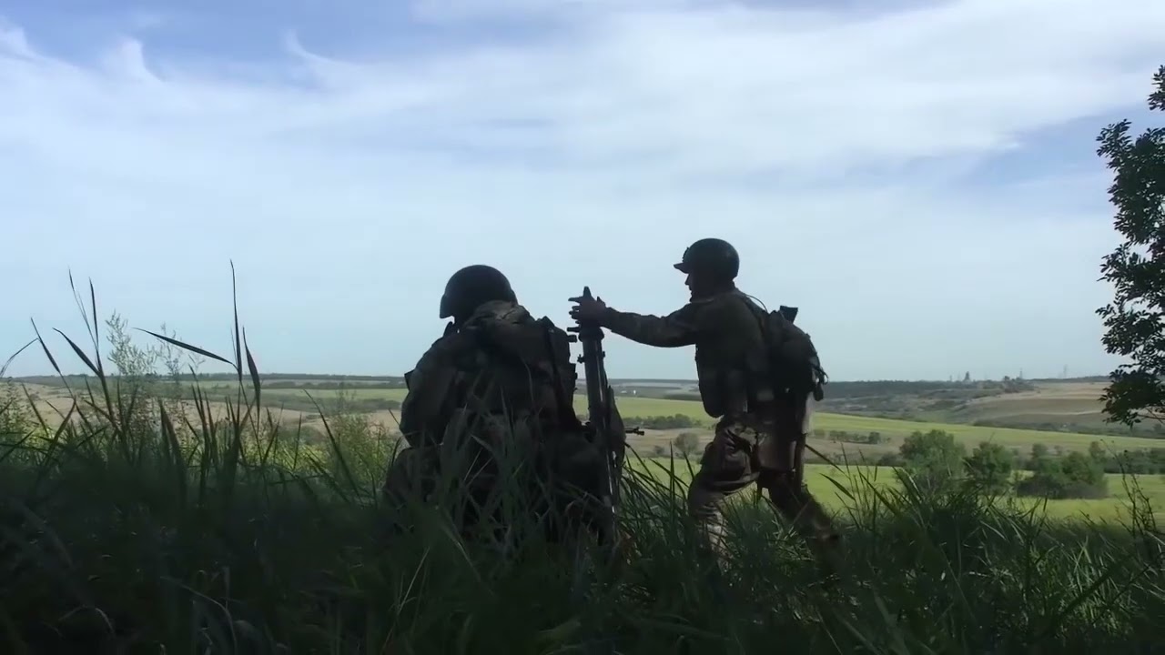 Airborne Troops in combat action within special military operation