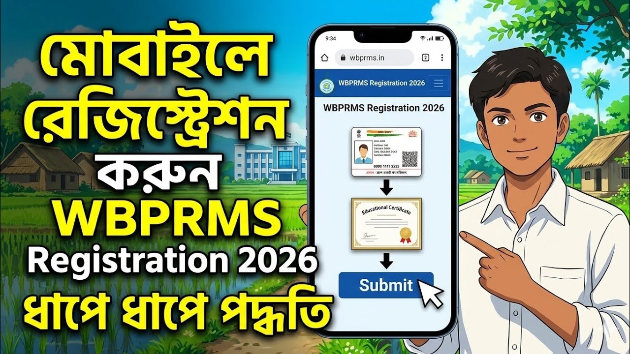 WBPRMS Registration 2026: মোবাইলে সম্পূর্ণ রেজিস্ট্রেশন | পঞ্চায়েত নিয়োগ