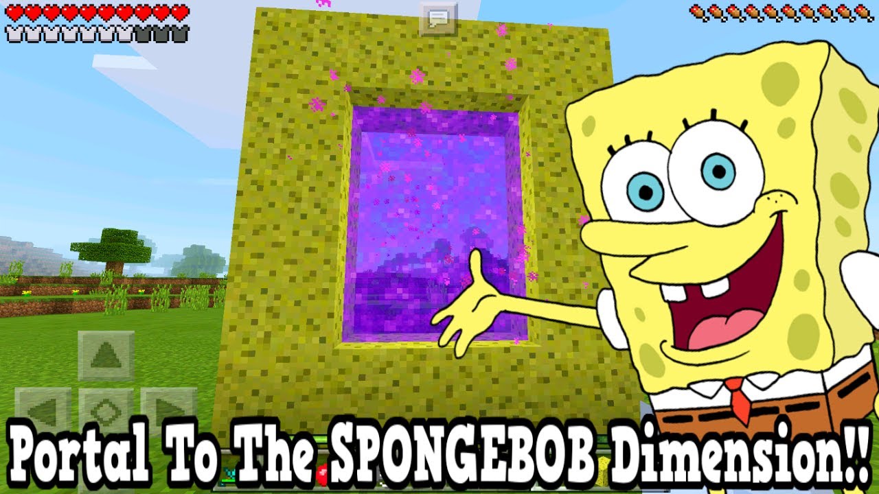 Minecraft Pe - Portal To The SpongeBob Dimension - Mcpe Portal To The SpongeBob SquarePants!!!