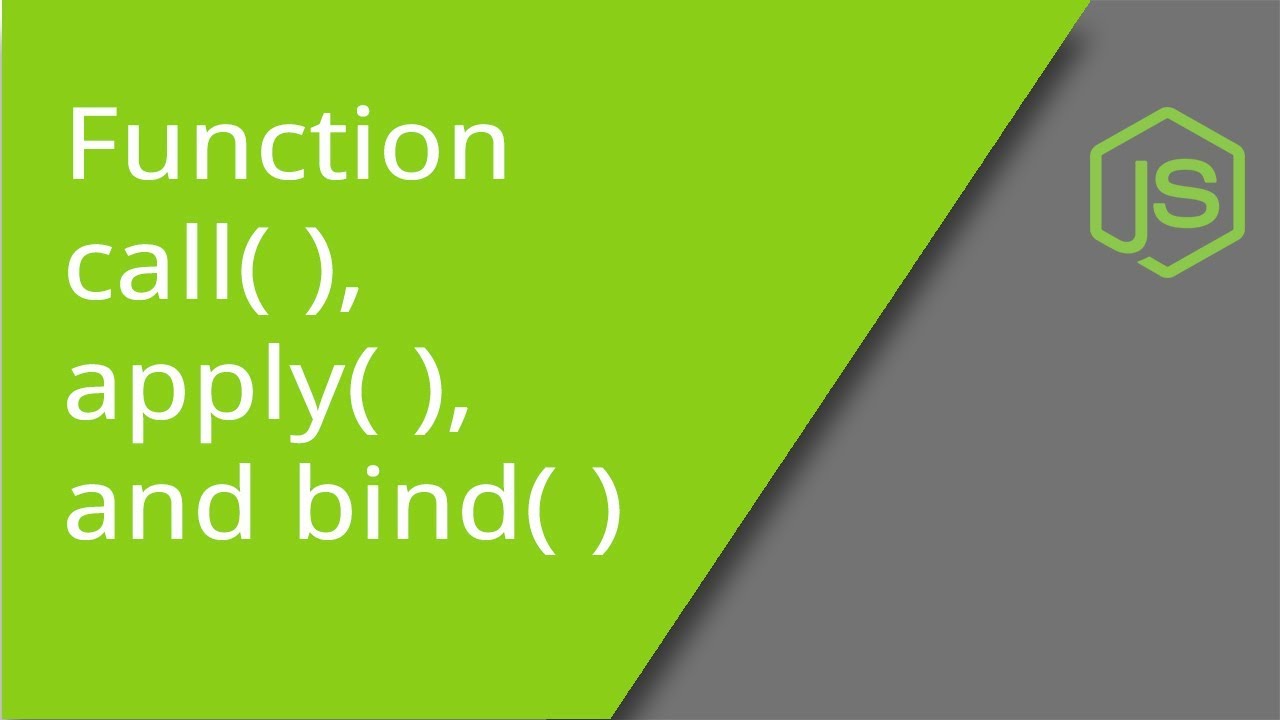 Методы функций JS call(), apply() и bind()
