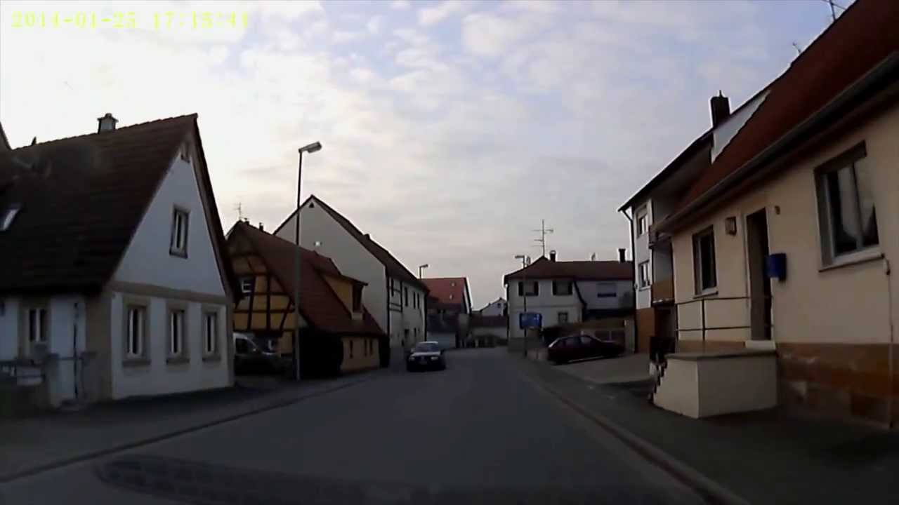 D: Scheßlitz. Landkreis Bamberg. Ortsdurchfahrt von der Giechburg zur B 22. Januar 2014