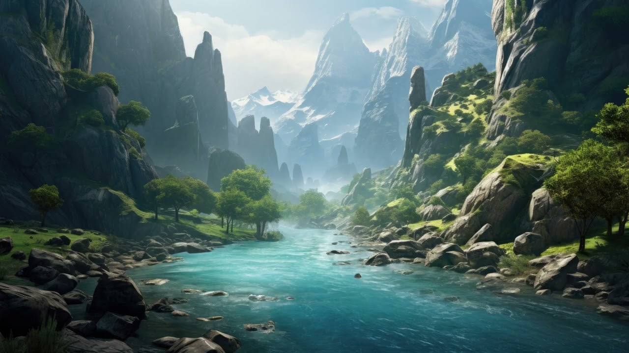 Relaxing Scenery with Calming Ambience #47 (Small River)