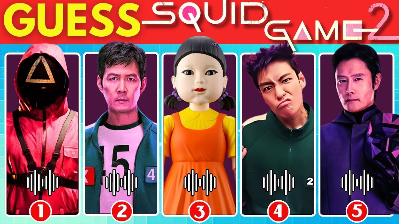 Guess Squid Game 2 Characters by Their Voice & Song ~ Squid Game Season 2 Quiz 🦑| Thanos, Player 456