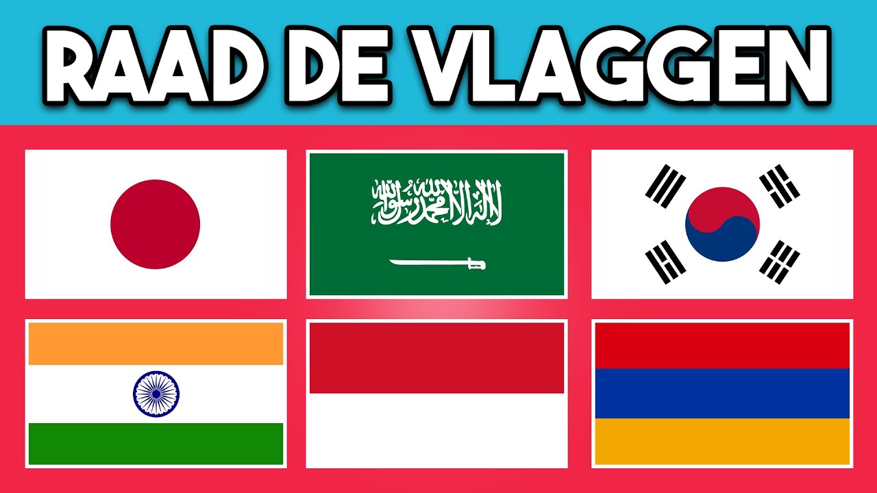 🔥 🚩 KUN JIJ ALLE VLAGGEN VAN AZIË HERKENNEN? 🌏🤔