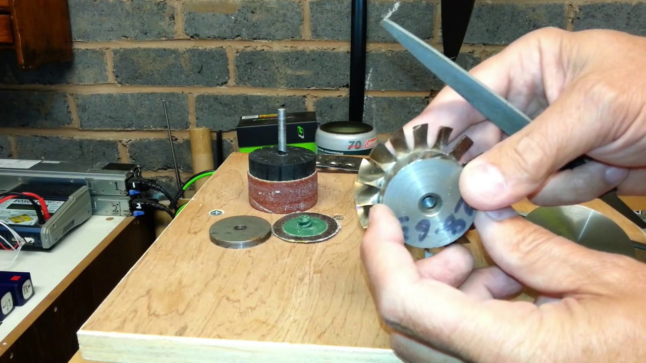 FD3/64 turbine blade shaping / grinding