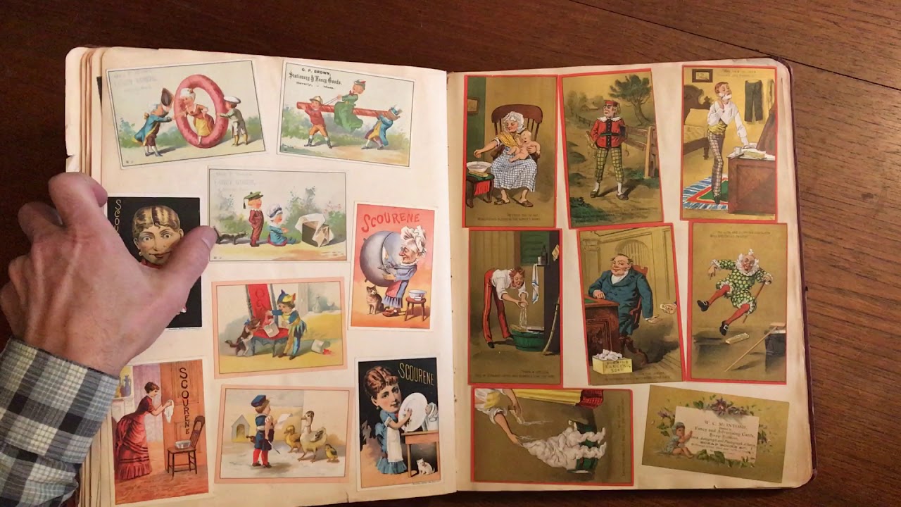 Victorian Trade card album 600+ cards and chromos