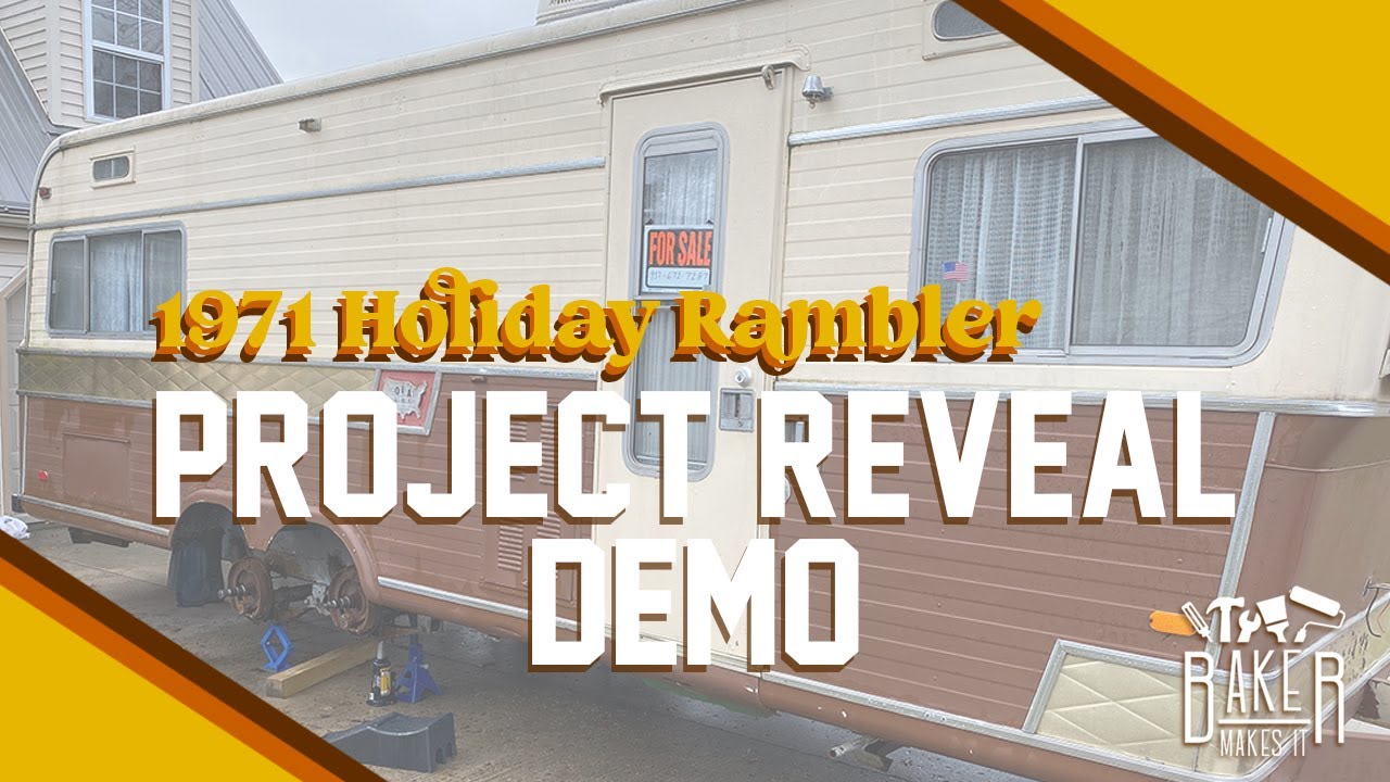 Reveal, Demo & Parts Hunting on my Vintage Camper: 1971 Holiday Rambler Reno Part 1