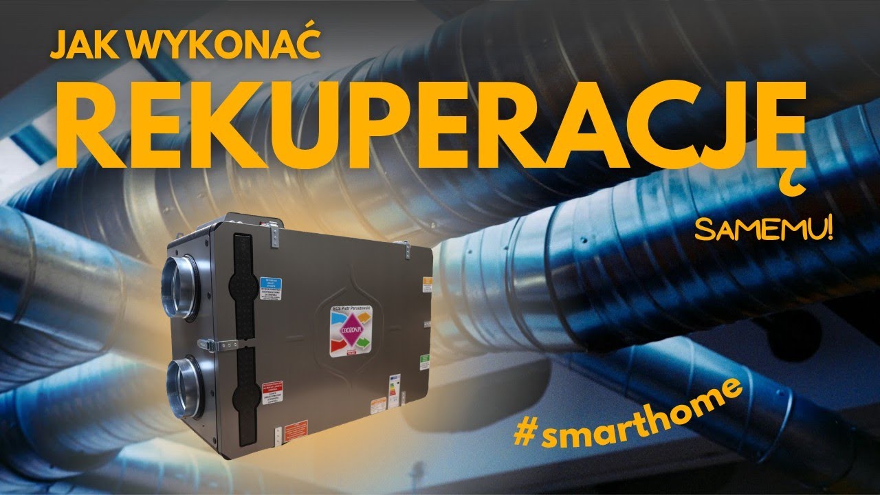 Jak wykonać rekuperację samemu. Wentylacja mechaniczna. Rekuperacja. o3ozon Paruszewski #smarthome