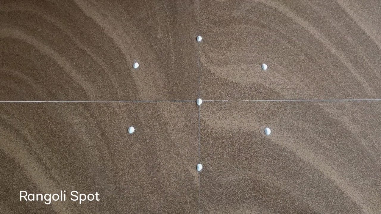 7 x 1 Dots simplified Traditional Rangoli 