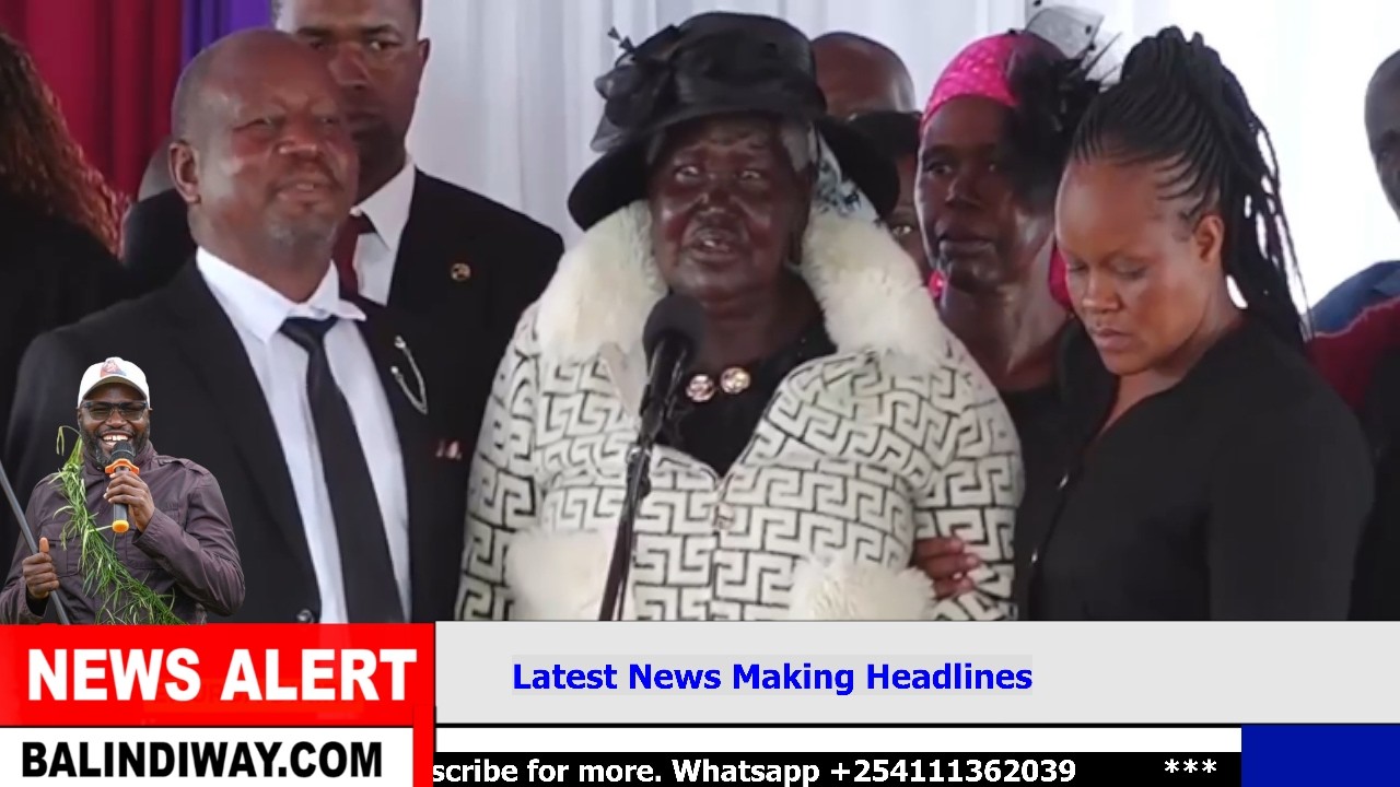 Listen to what Johana Ngeno's Mother told Ruto face to face today during Johana Ngeno's burial!