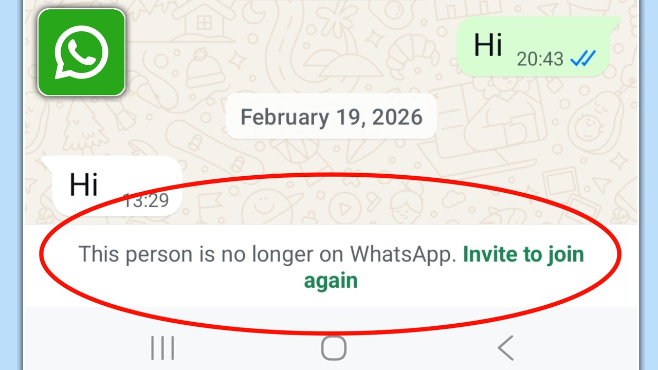 Ошибка &laquo;Этого пользователя больше нет в WhatsApp, пригласить снова&raquo; в WhatsApp 2026