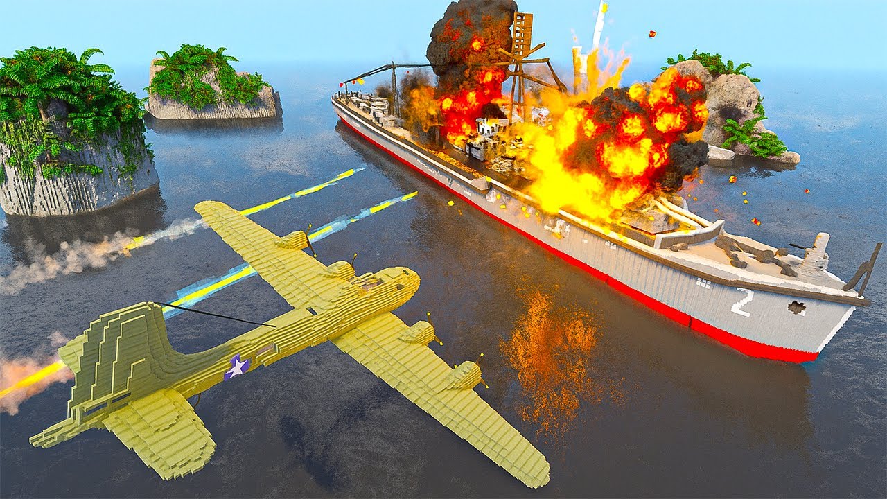 WWII Battle Japanese Destroyer Samidare Ship (1935) Destroyed by Warplanes | Teardown