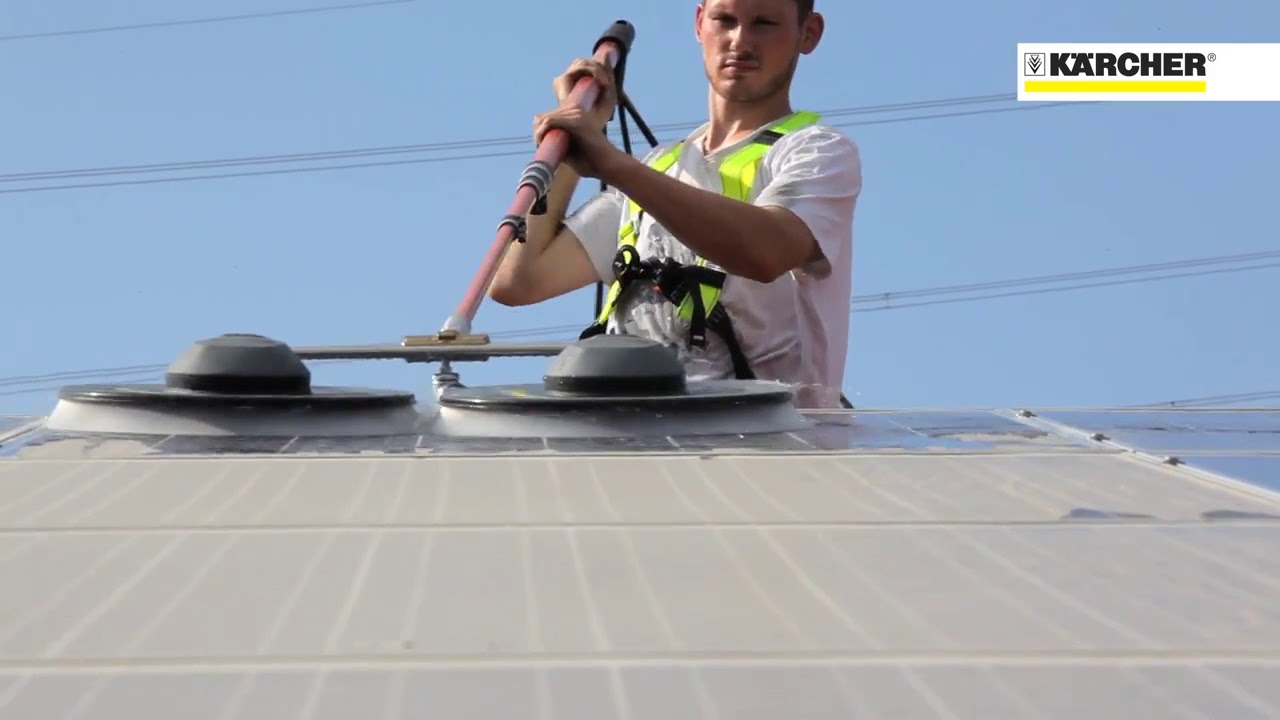 ¿Como limpiar Paneles Solares? iSolar es el Limpiador de Paneles de Kärcher