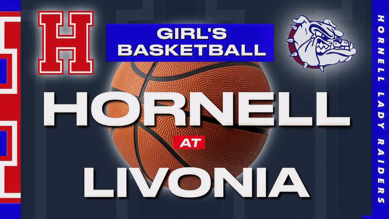 (10-2)Hornell Lady Raiders at (4-7)Livonia Lady Bulldogs Girl's Varsity Basketball