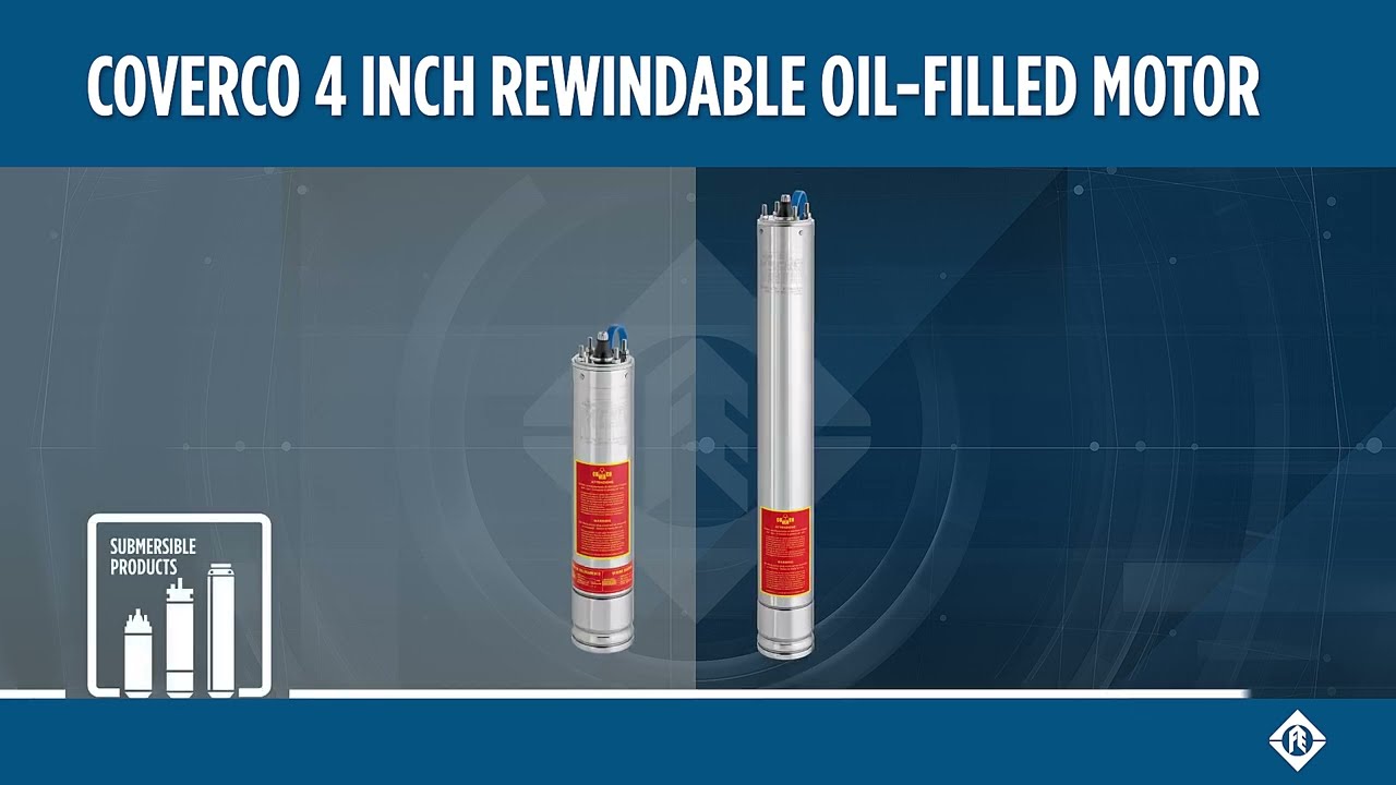 Coverco 4 inch rewindable oil-filled motor