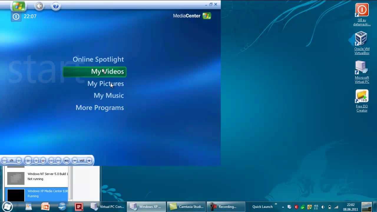 OS: Windows XP Media Center Edition 2005