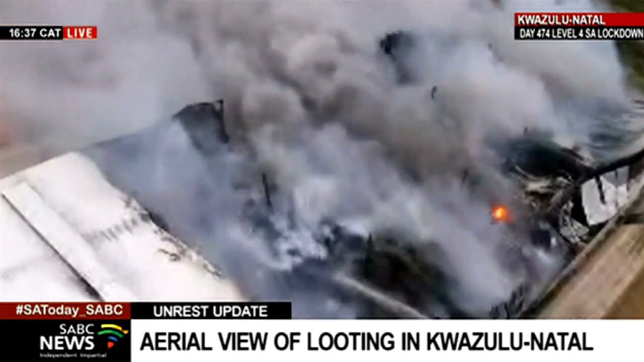KZN Unrest | A chemical factory up in flames in the Durban industrial area