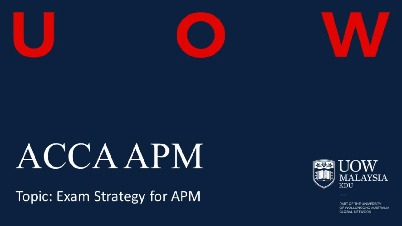 ACCA APM Online Learning Course Preview by Mr. Chan Tze Kang