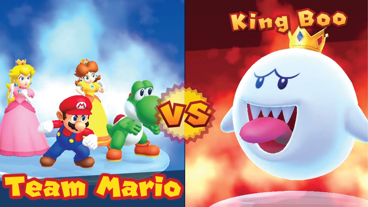 Haunted Trail в Mario Party 10 — это УДИВИТЕЛЬНО!! (Бой босса Короля Бу против Марио, Йоши, Пич, ...