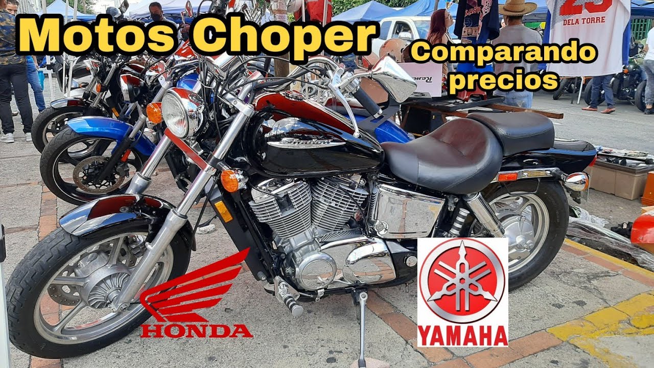 motos choper Honda Yamaha comparando precios
