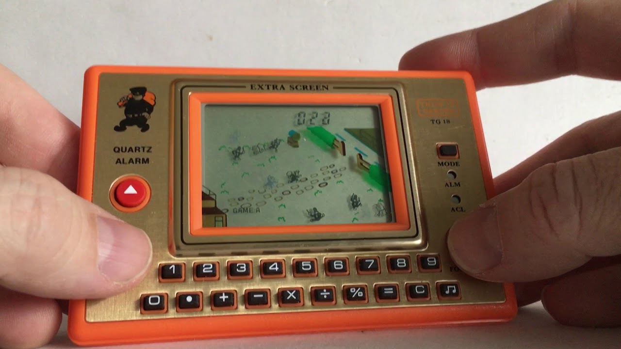 MAQUINITA TRÓNICA THIEF IN GARDEN - LCD GAME -MADE IN JAPAN - AÑOS 80