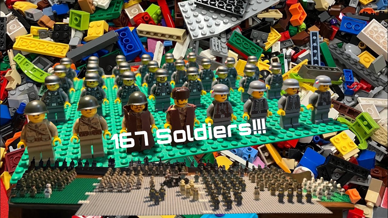 All My LEGO Soldiers! 167 Soldiers! 