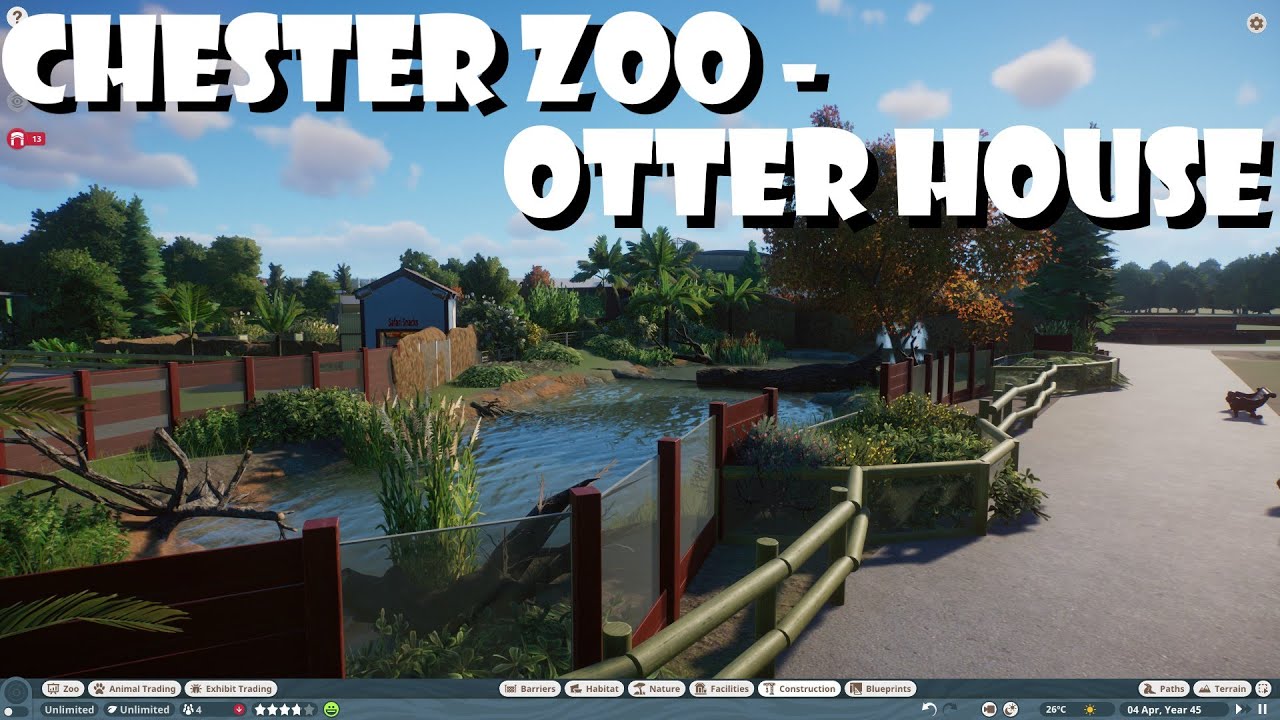 Planet Zoo Chester Zoo - Giant Otter Build