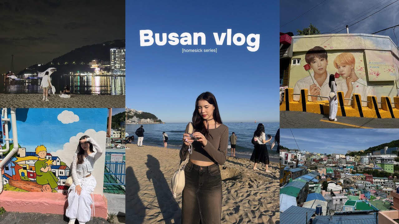 [homesick series] Busan vlog: пляж, друзья, Южная Корея, еда