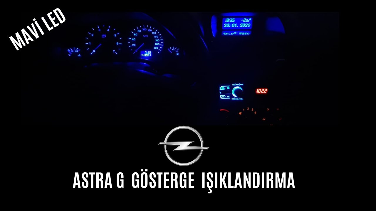 Astra G Gösterge Işıkları Değişimi ve Gösterge Sökümü (Mavi Led)