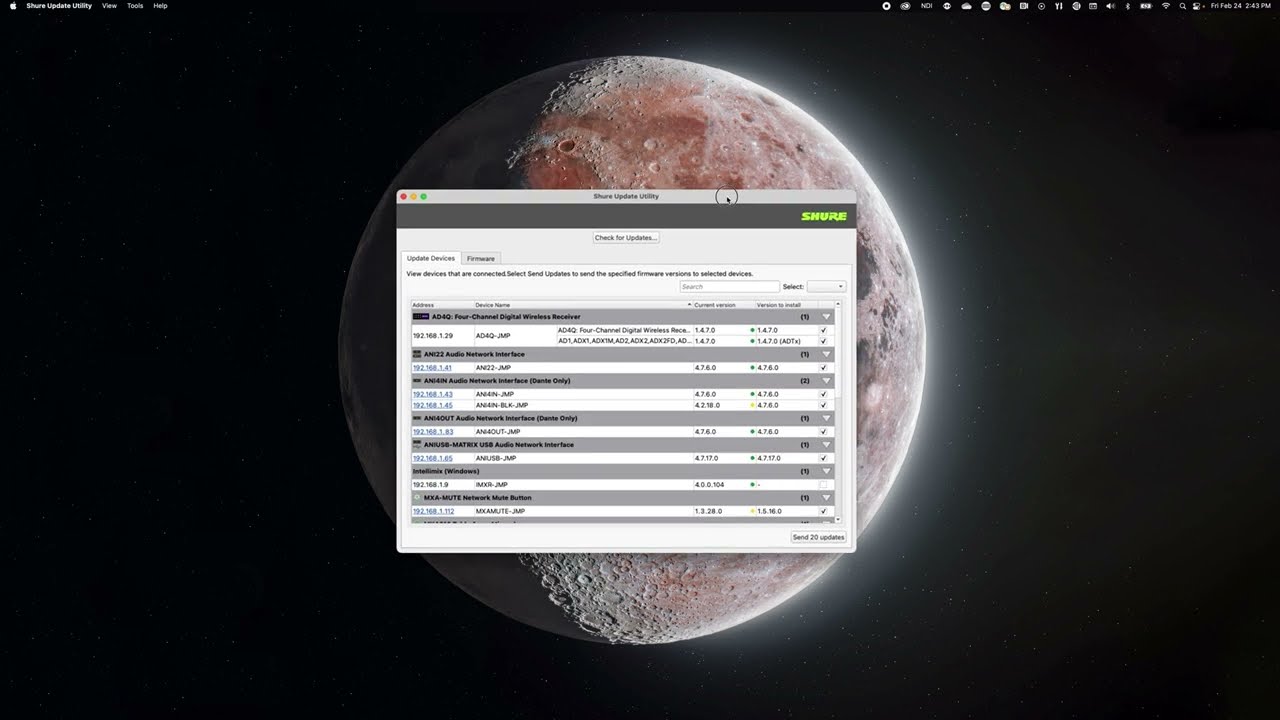How to Use Shure Update Utility - SUU