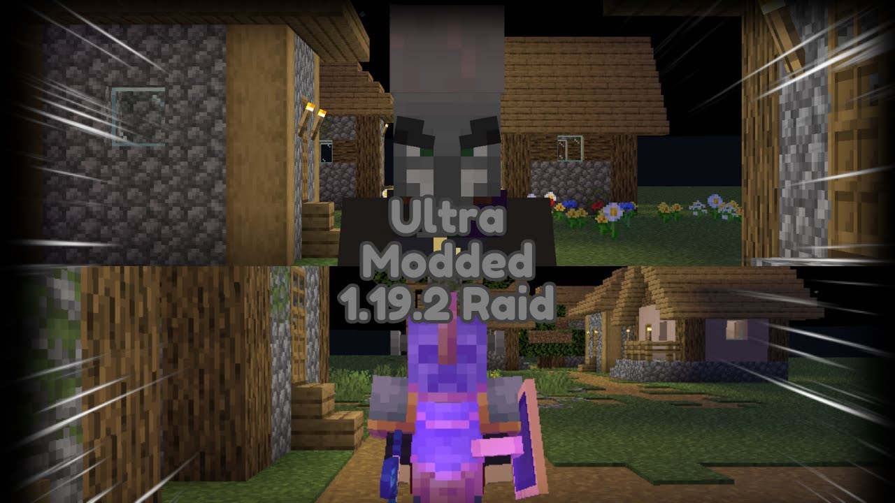 DarkFedora Fights An Ultra Modded Illager Raid (Part 1)