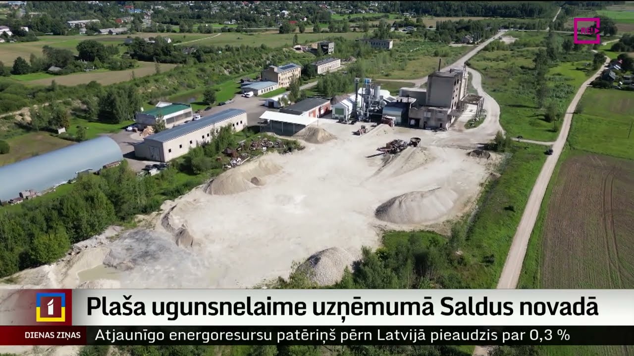 Plaša ugunsnelaime uzņēmumā Saldus novadā
