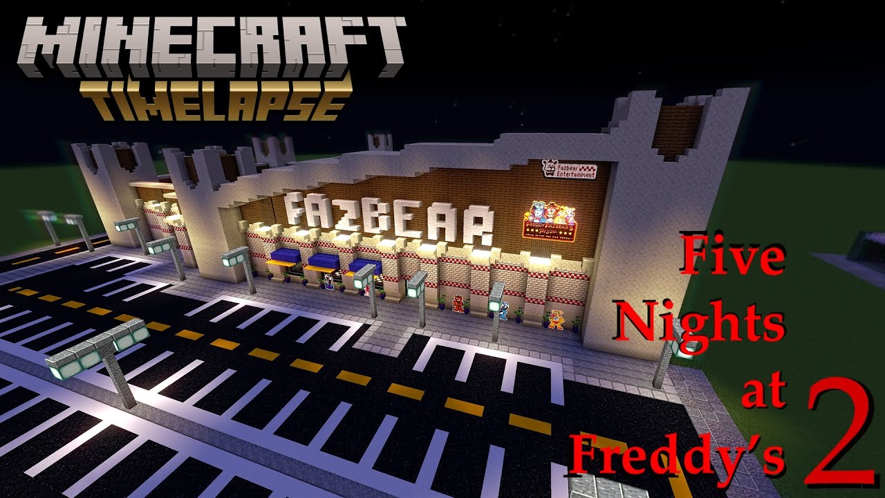 Восстановление локации из FNAF 2 | Таймлапс и экскурсия по Minecraft |