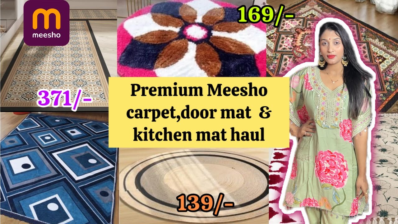 🤩Huge Meesho Carpet/Bed runner & kitchen mat Haul || Start ₹149/-🛍️ #meesho #homedecor 