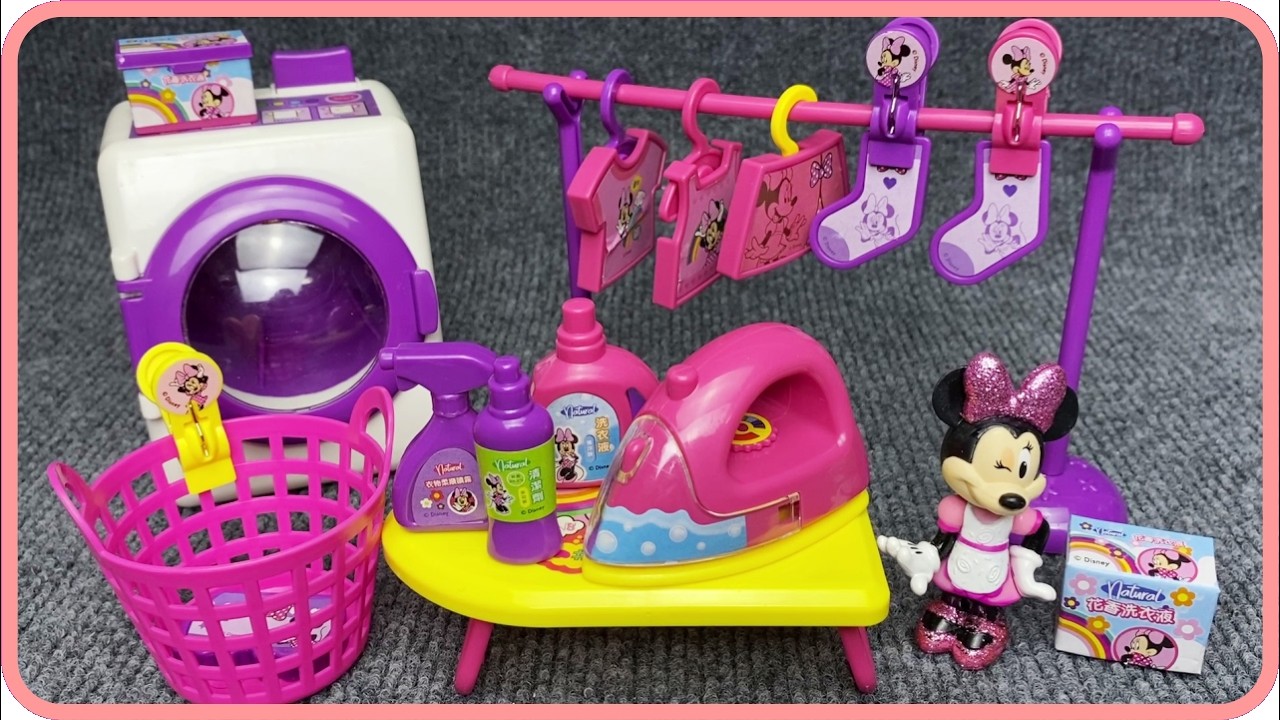 Disney Minnie Mouse Laundry Set Satisfying with Unboxing Compilation Toys ASMR