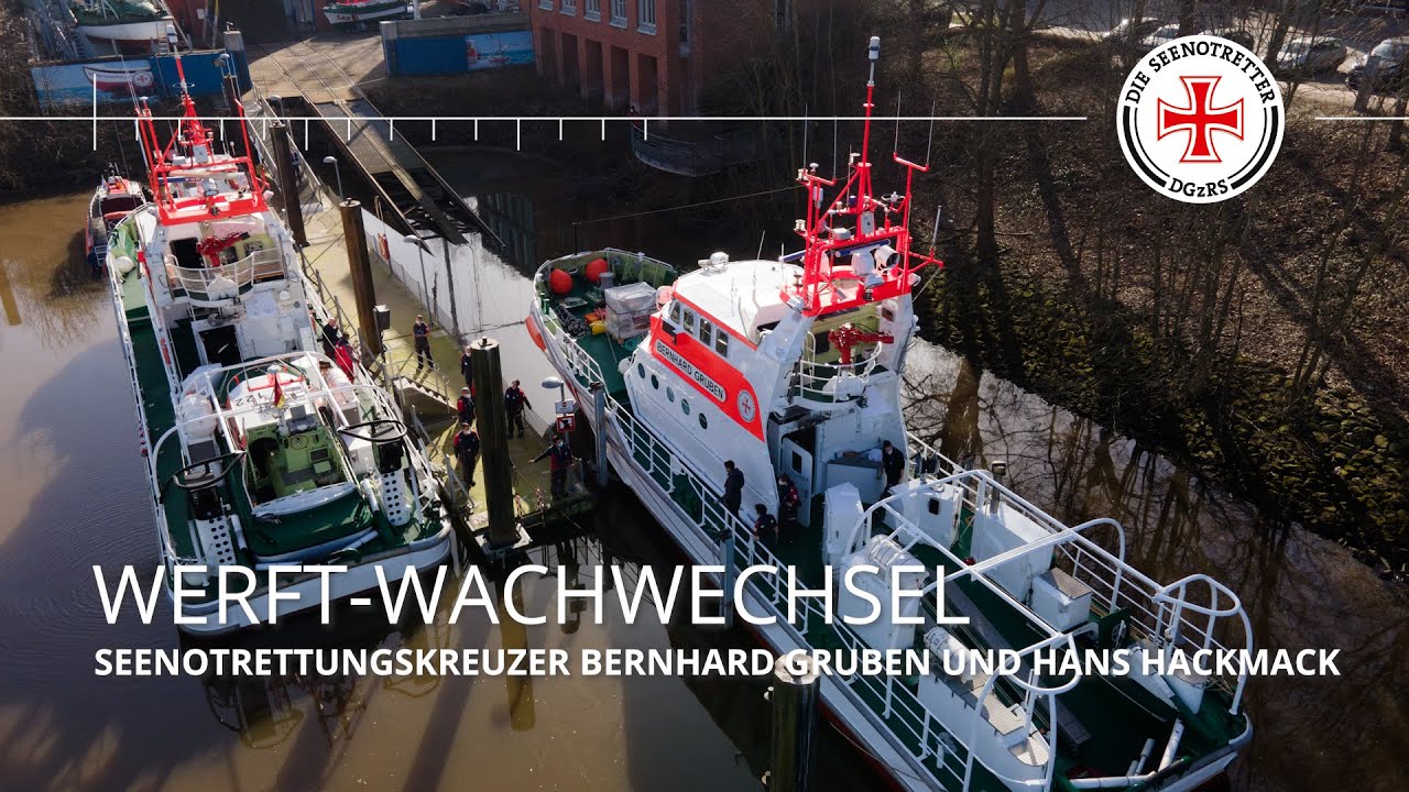 Wachwechsel in der Seenotretter-Werft