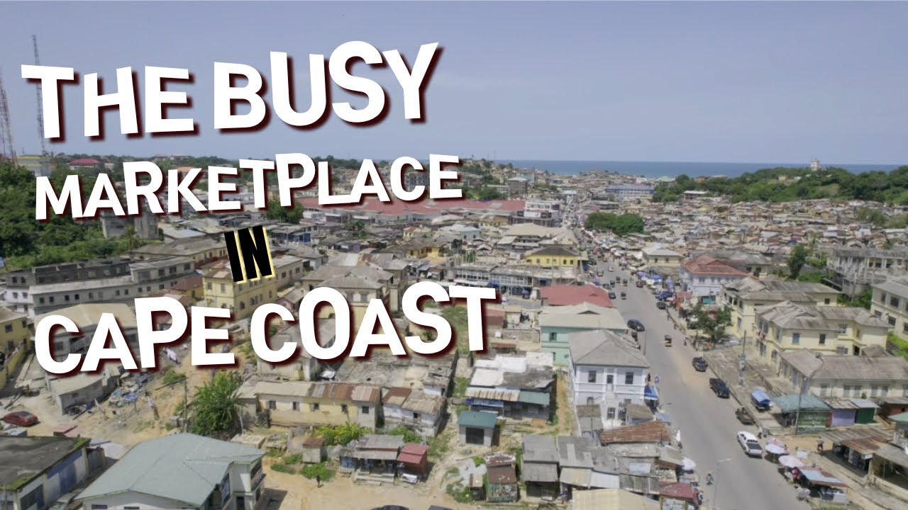 Kotokuraba Market In Cape Coast | Drone Footage