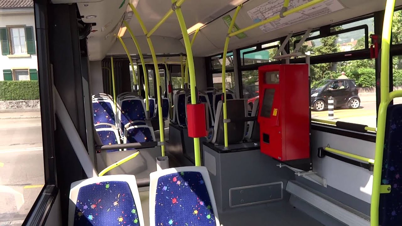 Ride and inside Swisstrolley 3 trolleybus part 1