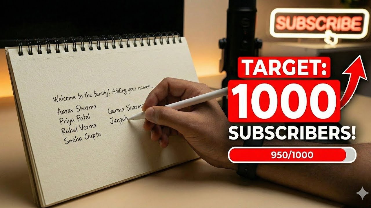 Writing Your Names! ✍️ Help Us Hit 1,000 Subscribers!