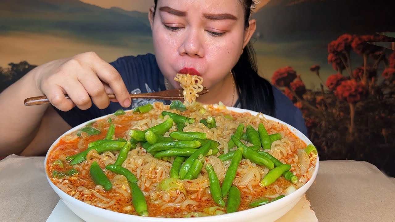 PEDAS GURIH,MIE ABC PEDAS CABE RAWIT MUKBANG