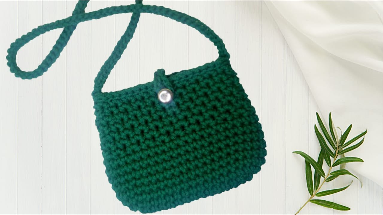 crochet bag step by step/ crochet crossbody bag tutorial