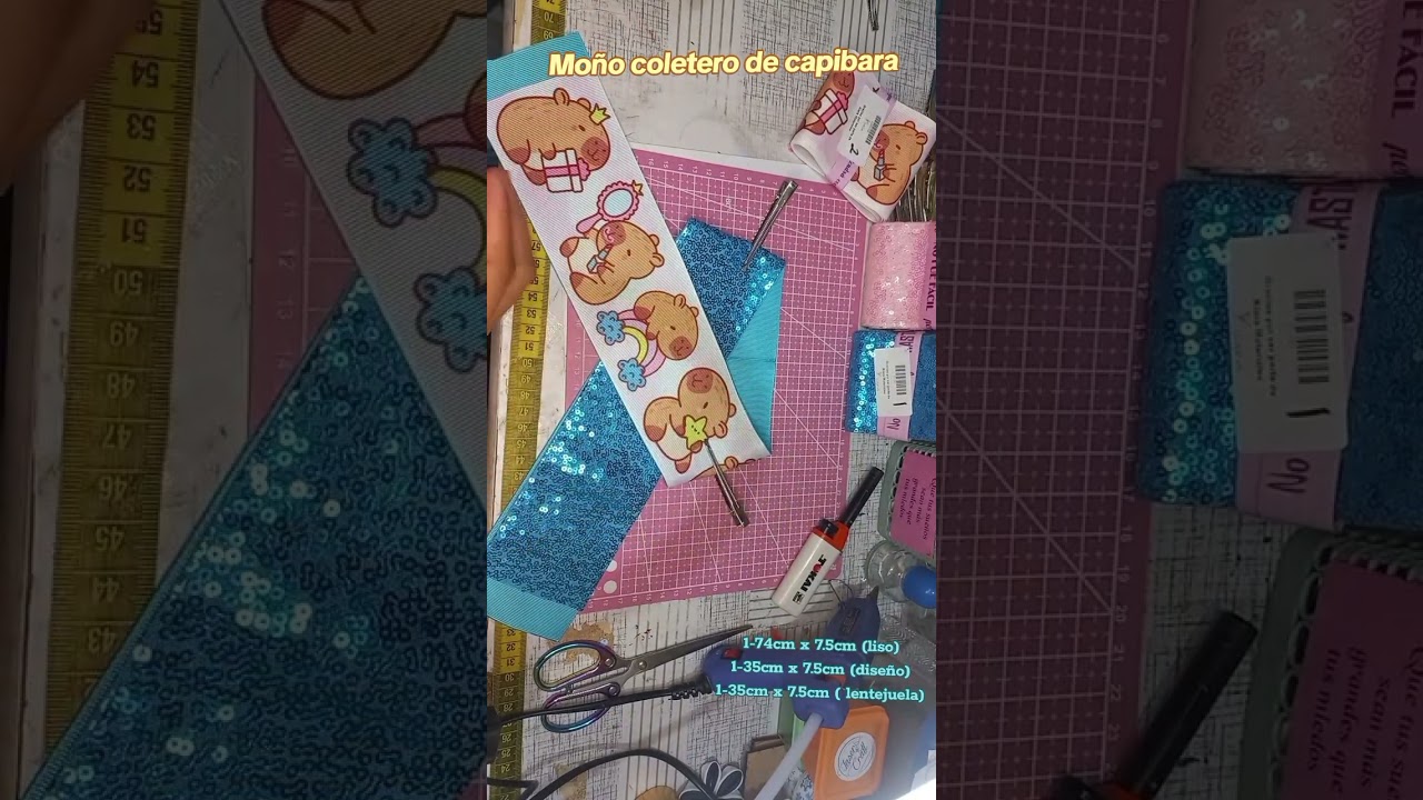 moño coletero con lentejuela